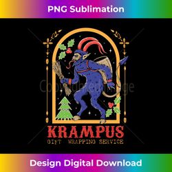 Krampus Satan Christmas Wrapping Holiday Occult German Long Sl - Sophisticated PNG Sublimation File - Rapidly Innovate Your Artistic Vision