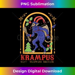 Krampus Satan Christmas Wrapping Holiday Occult German Tank - Crafted Sublimation Digital Download - Access the Spectrum of Sublimation Artistry