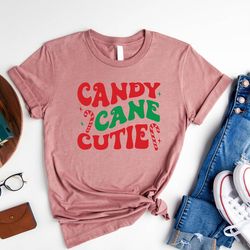 candy cane cutie shirt, funny christmas shirts, kids christmas shirts, merry christmas shirt, kids xmas party tee bodysu