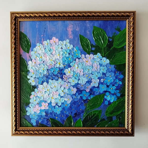 Acrylic-painting-impasto-bouquet-of-flowers-blue-hydrangea-on-canvas-board-framed-art (2).jpg
