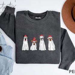 christmas dogs sweatshirt, christmas dogs lovers sweatshirt, comfort colors, christmas dogs sweatshirt, cute christmas d