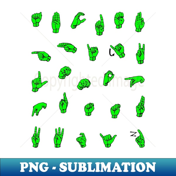 ABCs Individual ASL Alphabet Letters Sign Language Design - | Inspire ...