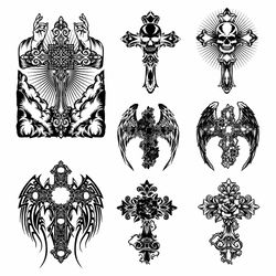 Skull Cross svg, Halloween cut files, Skull svg, cross svg, christianity svg, Gothic cross svg, Gothic SVG,Vintage cross