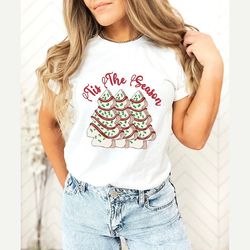 christmas tree cake, little debbie christmas tree cake shirt, christmas cake shirt, christmas tree cake shirt, tis the s