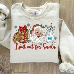 i put out for santa sweatshirt, christmas sweatshirt, xmas sweatshirt, christmas santa sweater, santa claus sweatshirt,