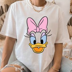 disney daisy duck big face tshirt, daisy duck big portrait shirt, disneyland vacation family trip vacation gift unisex t