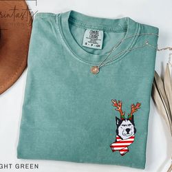 funny christmas husky dog t-shirt, christmas gift for husky dog owners, holiday, christmas husky dog t-shirt, iprintasty