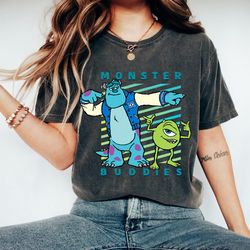 disney pixar sulley and mike wazowski monster buddies tshirt, disneyland vacation trip gift shirt, disneyland holiday tr