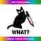 UA-20231112-1247_Womens Cat What Funny Black Cat Apparel , Murderous Cat With Knife V-Neck.jpg