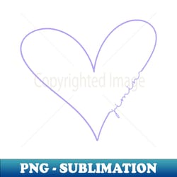 jimin of bts - purple heart - high-quality png sublimation download - transform your sublimation creations