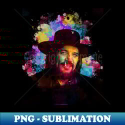 waylon jennings - smoke - png transparent sublimation design - perfect for personalization