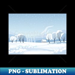 Christmas landscape - Exclusive PNG Sublimation Download - Bold & Eye-catching