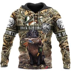 mallard duck hunting 3d all over print | hoodie | unisex | full size | adult | colorful | ht5506