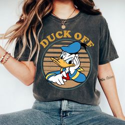 vintage disney donald duck retro duck off shirt, retro mickey and friends shirt, magic kingdom, disneyland matching fami