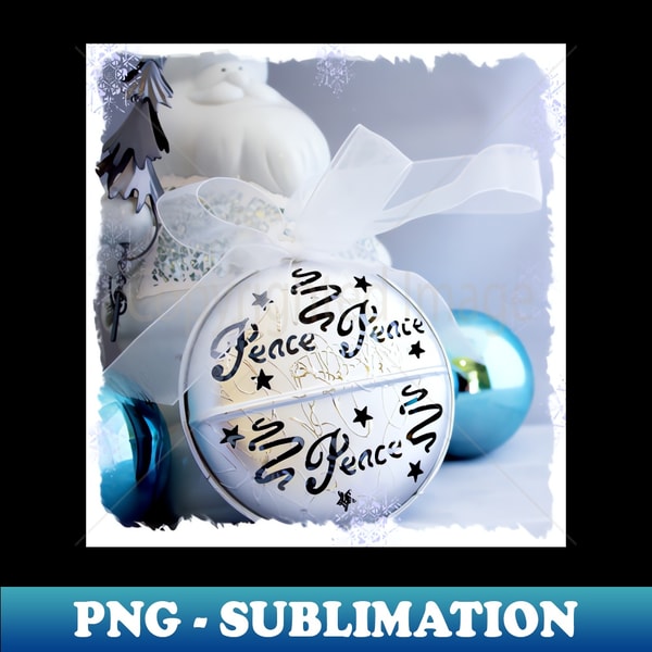 UO-20231112-30405_White Santa Claus Silver Peace Christmas Ornaments on Black 3692.jpg