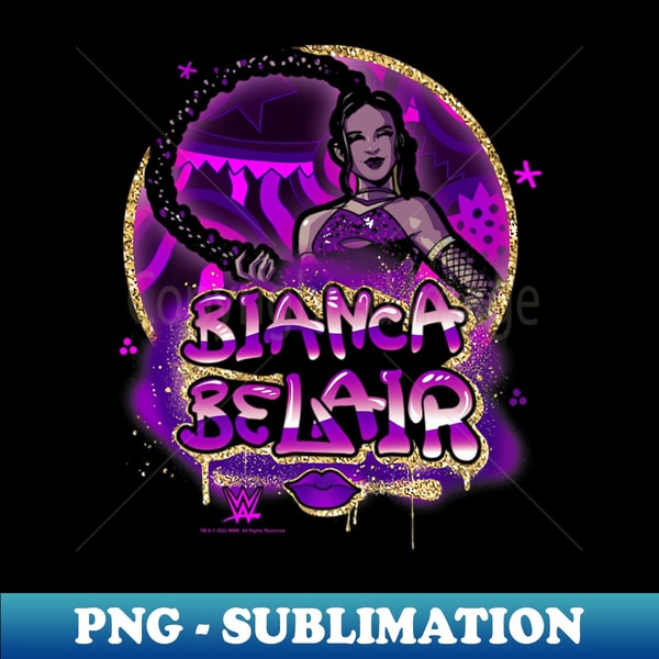 Bianca Belair Dripping Cartoon - Aesthetic Sublimation Digit - Inspire ...