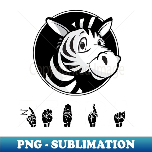 Zebra Hand Sign Zebra Sign Language design - PNG Transparent Sublimation Fil - Inspire ...