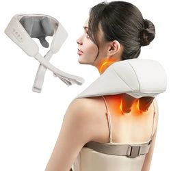 Kneading Shiatsu Massage Shawl Neck Chiropractic Massager for Shoulder Pain Relief Heating Neck Massager New
