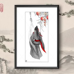Art Print Swing inspired by Mo Dao Zu Shi / A4 / Forget About Regrets / Lan Wangji / Wei Wuxian