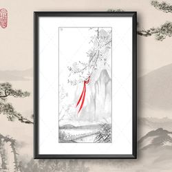 Art Print Treasure inspired by Mo Dao Zu Shi / A4 / Forget About Regrets / Lan Wangji / Wei Wuxian