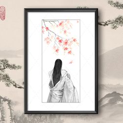 Art Print Pattern inspired by Mo Dao Zu Shi / A4 / Forget About Regrets / Lan Wangji / Wei Wuxian