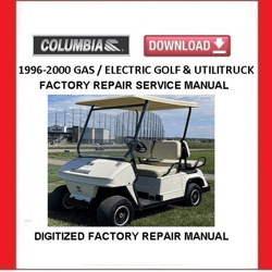 COLUMBIA Par Car Gasoline and Elec Golf Carts and Utilitrucks Service Repair Manual pdf Download 1996-2000