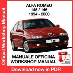 WORKSHOP MANUAL SERVICE REPAIR ALFA ROMEO 145 - 146 (1994-2000) (EN)