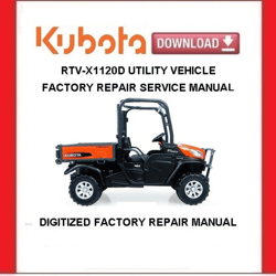 KUBOTA RTV-X1120D Utility Vehicle Workshop Service Repair Manual pdf Download