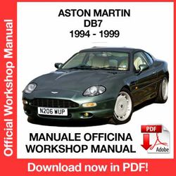 WORKSHOP MANUAL SERVICE REPAIR ASTON MARTIN DB7 (1994-1999) (EN)