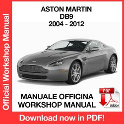 WORKSHOP MANUAL SERVICE REPAIR SERVICE REPAIR ASTON MARTIN DB9 (2004-2012) (EN)