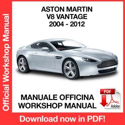 WORKSHOP MANUAL SERVICE REPAIR SERVICE REPAIR ASTON MARTIN V8 VANTAGE (2004-2012) (EN)