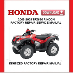 2003 HONDA TRX650 RINCON Factory Service Repair Manual pdf Download