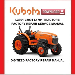 KUBOTA L3301 L3901 L4701 Tractors Workshop Service Repair Manual pdf Download