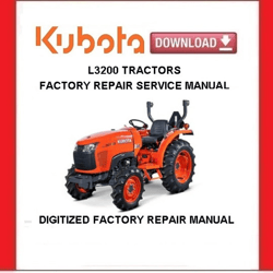 KUBOTA L3200 Tractors Workshop Service Repair Manual pdf Download