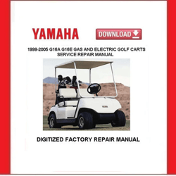YAMAHA G16A G16E Gas and Electric Golf Carts Service Repair Manuals pdf Download