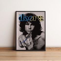 the doors poster, the doors wall art, the doors art print, music wall hangings, room decor, retro vintage poster, the do