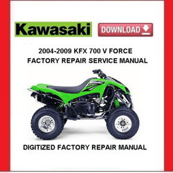 KAWASAKI KFX700 V FORCE 2004-2009 Factory Service Repair Manual pdf Download
