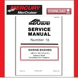 MERCURY MerCruiser Service Manual 18 GM V-6 4.3L pdf Download