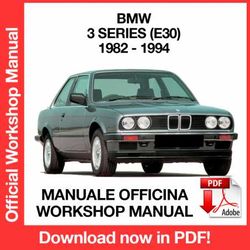 WORKSHOP MANUAL SERVICE REPAIR BMW 3 SERIES E30 (1982-1994) (EN)