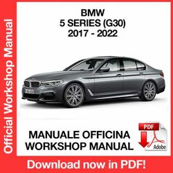 WORKSHOP MANUAL SERVICE REPAIR BMW 5 SERIES G30 (2017-2022) (EN)