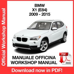 WORKSHOP MANUAL SERVICE REPAIR SERVICE REPAIR BMW X1 E84 (2009-2015) (EN)