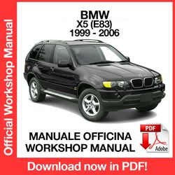 WORKSHOP MANUAL SERVICE REPAIR BMW X5 E53 (1999-2006) (EN)