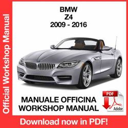 WORKSHOP MANUAL SERVICE REPAIR BMW Z4 E89 (2009-2016) (EN)