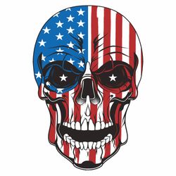 USA Skull Svg, USA Flag Svg, Skull Svg, Patriotic Svg, Patriotic Skull American Flag SVG, American skull flag svg