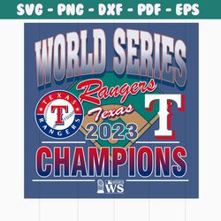world series texas rangers champions svg cutting file