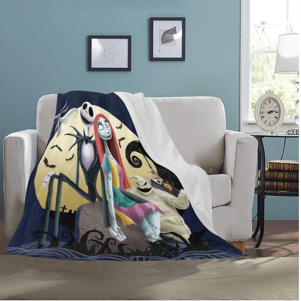 Nightmare before Christmas Blanket Lightweight Soft Microfiber Fleece.png
