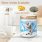 Olaf Frozen Candle, Soy Wax, Scented, Frosted Glass Candle Cup - Large Size.png