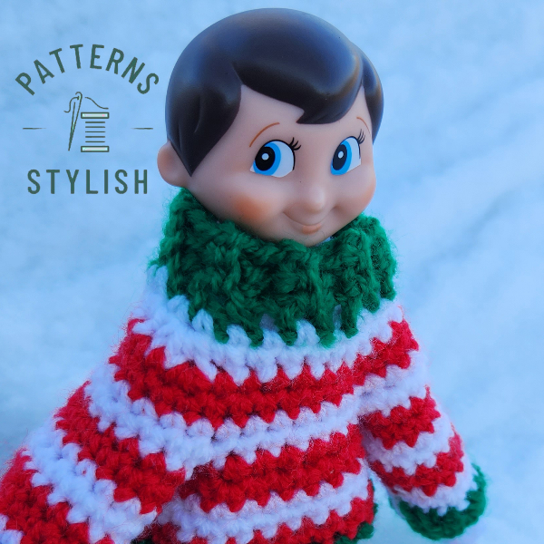striped sweater for elf on the shelf