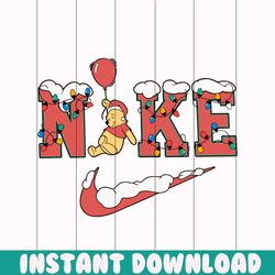 winnie the pooh balloon nike logo svg cutting digital file