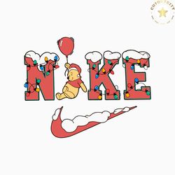 winnie the pooh balloon nike logo svg cutting digital file